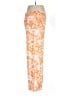White Mark Print Orange Casual Pants Size 1X - photo 4