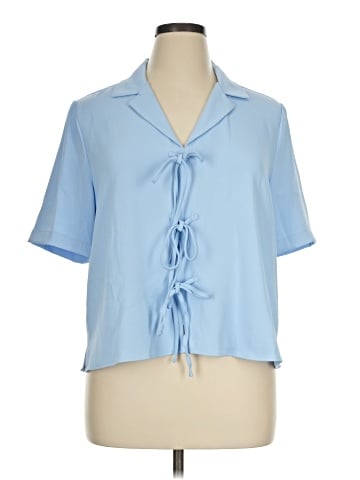 MELLODAY Short Sleeve Blouse (view 1)