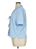 MELLODAY Blue Short Sleeve Blouse Size XL - photo 5