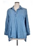 MULTIPLES 100% Lyocell Blue 3/4 Sleeve Button-Down Shirt Size 1X - photo 1