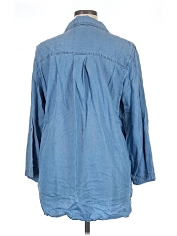 MULTIPLES 3/4 Sleeve Button-Down Shirt (view 2)