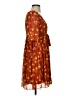 Aryeh Paisley Orange Casual Dress Size S - photo 4