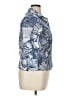 Ruby Rd. Print Blue 3/4 Sleeve Button-Down Shirt Size 14 - photo 4
