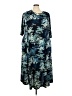 Catherines Print Blue Casual Dress Size 22 - 24 - photo 1