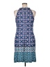 Wisp Print Blue Casual Dress Size 16 - photo 2