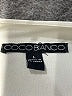 Coco Bianco 100% Polyester Ivory 3/4 Sleeve Blouse Size L - photo 7