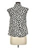 Marc by Marc Jacobs Animal Print Ivory Sleeveless Button-Down Shirt Size 8 - photo 2