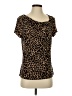 212 Collection Brown Short Sleeve Top Size S - photo 1