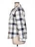 Merona 100% Cotton Plaid Silver Long Sleeve Button-Down Shirt Size XL - photo 5