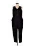 Ambiance Solid Black Jumpsuit Size 3XL - photo 1
