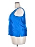 Sag Harbor 100% Polyester Blue Sleeveless Blouse Size 18 - photo 5