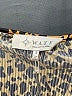 WAYF 100% Polyester Animal Print Gold Short Sleeve Blouse Size S - photo 3