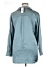 Pleione Metallic Solid Teal Long Sleeve Blouse Size XL - photo 2