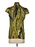 Rafaella Studio 100% Polyester Green Short Sleeve Blouse Size S - photo 2