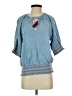 Matilda Jane 100% Lyocell Blue 3/4 Sleeve Blouse Size S - photo 1