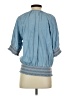 Matilda Jane 100% Lyocell Blue 3/4 Sleeve Blouse Size S - photo 2