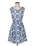 Everly Argyle Blue Casual Dress Size XS (petite) - photo 1