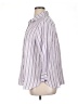 Chico's 100% Linen Stripes Purple 3/4 Sleeve Button-Down Shirt Size XL (3) - photo 5