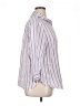 Chico's 100% Linen Stripes Purple 3/4 Sleeve Button-Down Shirt Size XL (3) - photo 4