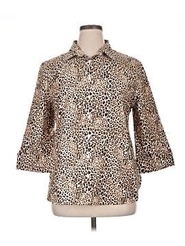 Chico's 3/4 Sleeve Button-Down Shirt (view 1)