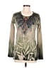 Decree 100% Polyester Green Long Sleeve Blouse Size M - photo 1
