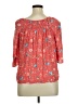 Croft & Barrow 100% Rayon Red 3/4 Sleeve Blouse Size XL - photo 2