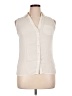 The Limited 100% Polyester Ivory Sleeveless Blouse Size 14 - photo 1