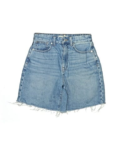 Madewell Baggy Jean Shorts in Crestford Wash (view 1)