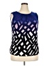 Calvin Klein Blue Sleeveless Blouse Size 2X - photo 1