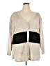 Avenue 100% Acrylic Color Block Tan Cardigan Size 2X Plus - photo 1