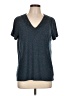 Ella Moss Marled Blue Gray Short Sleeve T-Shirt Size L - photo 1