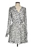 Great Jones 100% Polyester Animal Print Silver Casual Dress Size M - photo 1