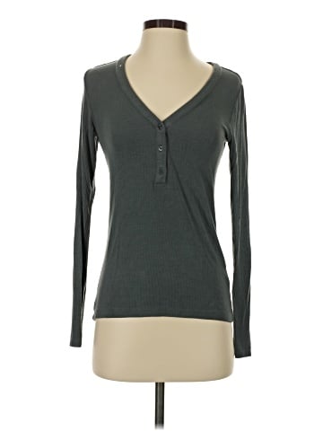 Magaschoni Long Sleeve Henley (view 1)