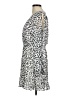 Great Jones 100% Polyester Animal Print Silver Casual Dress Size M - photo 5