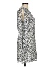 Great Jones 100% Polyester Animal Print Silver Casual Dress Size M - photo 4