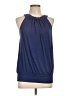 NY Collection Blue Sleeveless Blouse Size L - photo 1