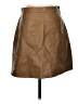 Zara Basic Brown Faux Leather Skirt Size S - photo 1