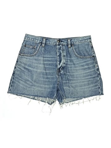 Madewell Pleated Low-Slung Denim Shorts in Billings Wash: Airy Denim Edition (view 1)