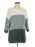 Matty M Color Block Teal Pullover Sweater Size L - photo 1
