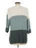 Matty M Color Block Teal Pullover Sweater Size L - photo 2