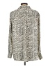 Investments 100% Polyester Animal Print Ivory Long Sleeve Blouse Size L - photo 2