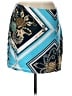 Boston Proper 100% Polyester Graphic Blue Casual Skirt Size 12 - photo 1