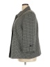 Tahari by ASL 100% Polyester Houndstooth Gray Coat Size 24W - photo 5