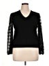 Adrianna Papell Black Pullover Sweater Size XL - photo 1