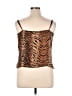 Glassons 100% Polyester Brown Sleeveless Top Size 14 - photo 2