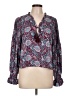 Rebecca Minkoff 100% Polyester Purple Long Sleeve Blouse Size L - photo 1