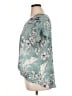 West Kei 100% Polyester Teal Short Sleeve Blouse Size XL - photo 5