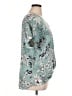 West Kei 100% Polyester Teal Short Sleeve Blouse Size XL - photo 4