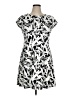 MICHAEL Michael Kors Graphic Black Casual Dress Size 16 - photo 1