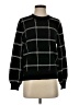 Aqua 100% Cashmere Checkered-gingham Black Cashmere Pullover Sweater Size XS - photo 1